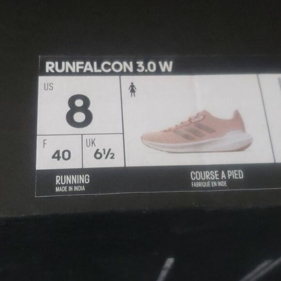 New Adidas Run Falcon Womens Sneakers Size 8 Running Lightweight Reflective Pink - Picture 10 of 10